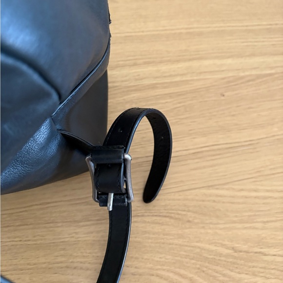 Frye Mini Olivia Black Leather Backpack - Picture 11 of 16